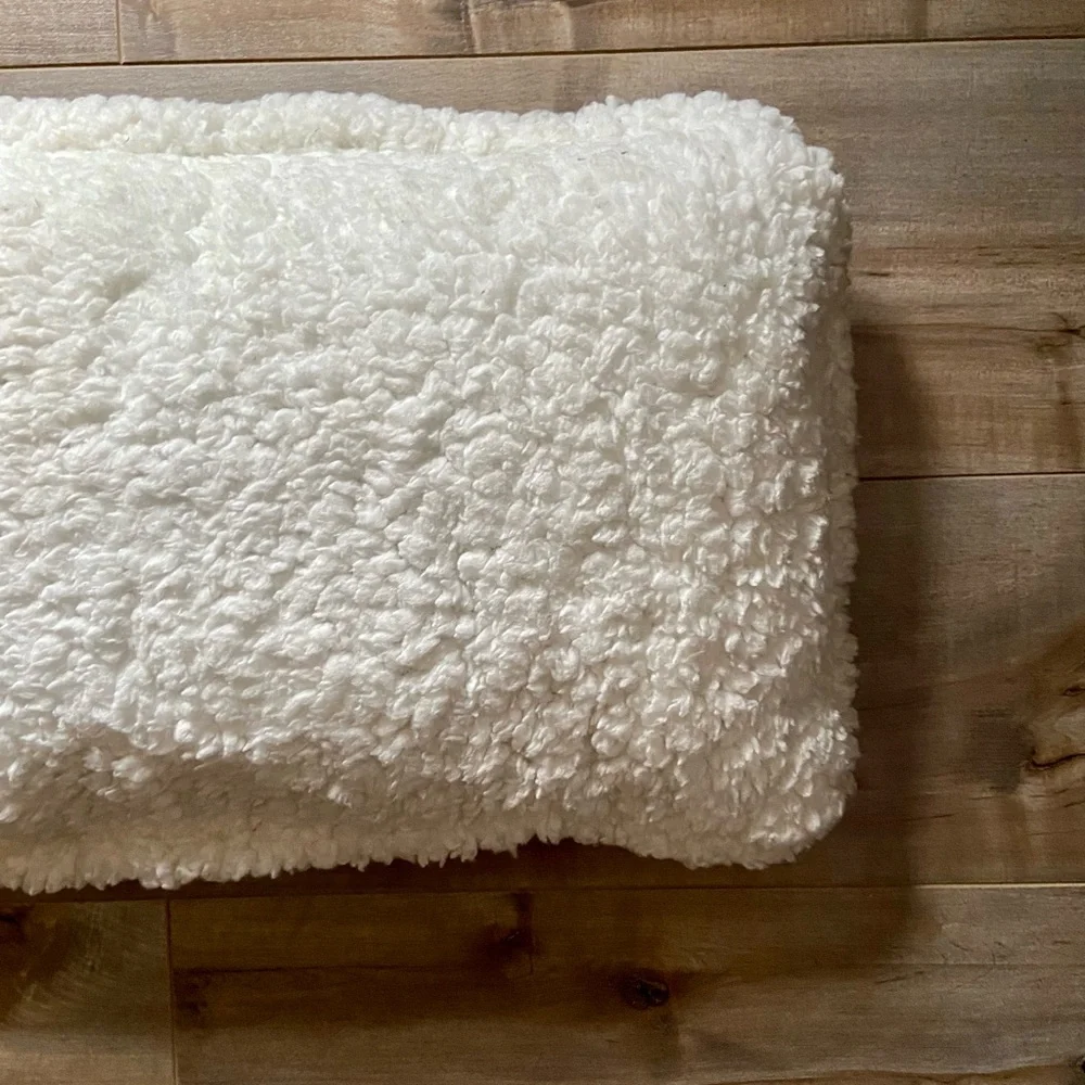 True North Ultra Mink-Sherpa Small Accent Pillow in Black